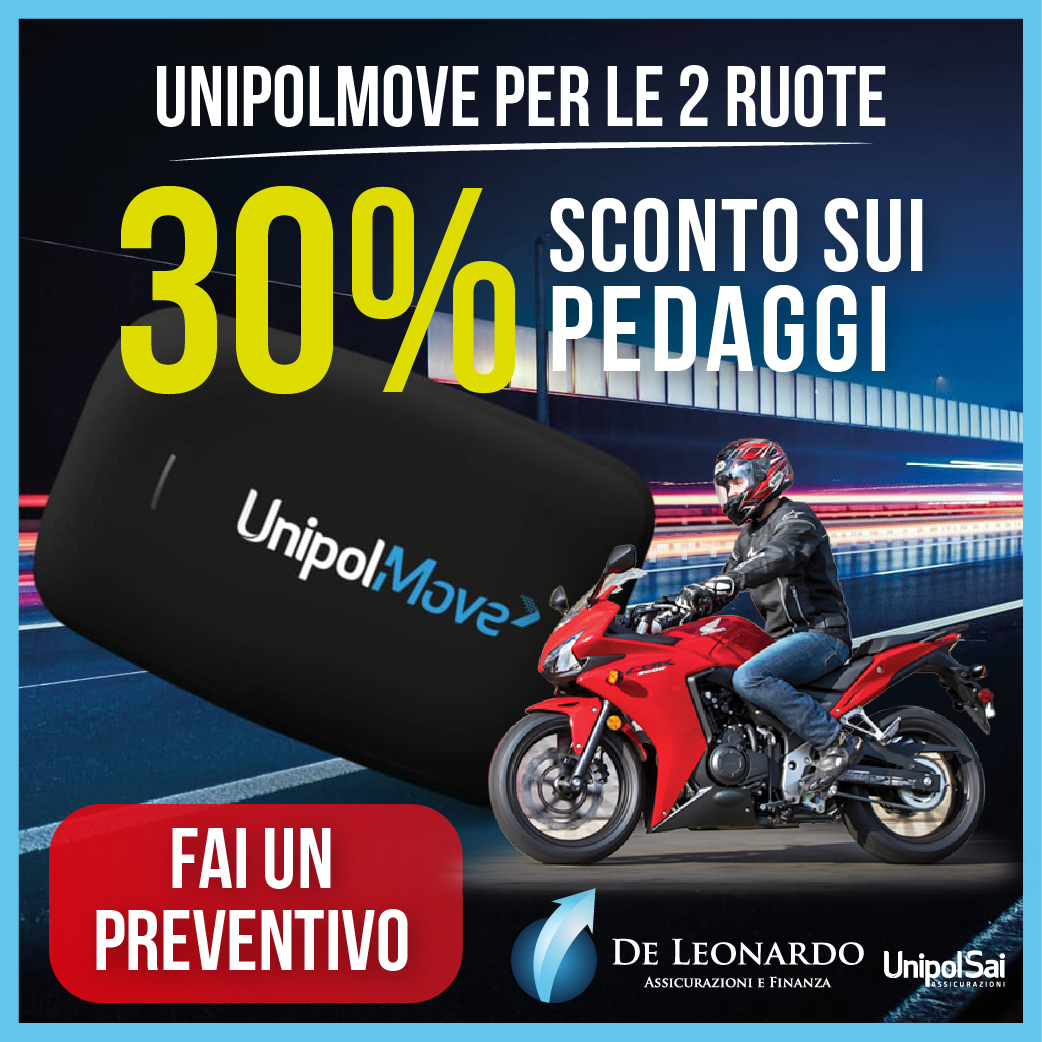 UnipolMove per le 2 Ruote con il 30% di sconto sui pedaggi